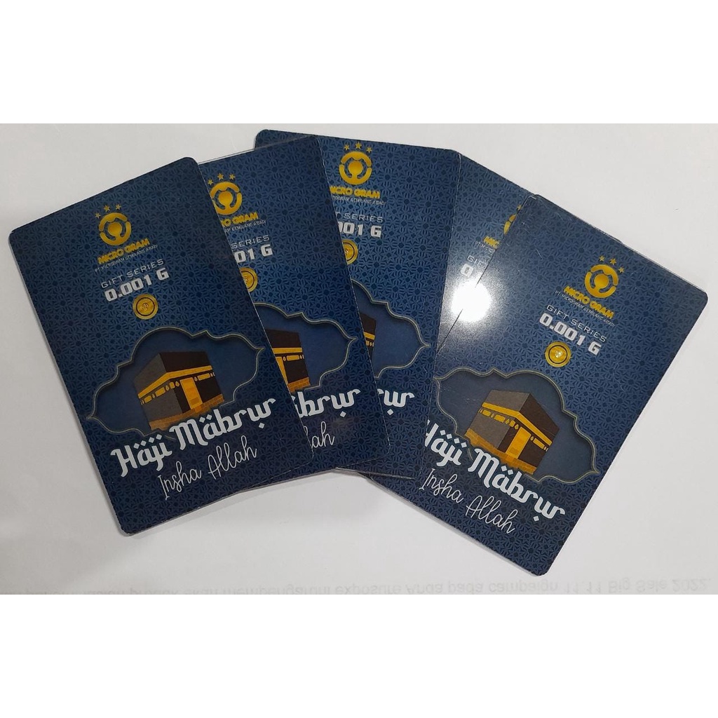 MICROGRAM Gift Series Haji Mabrur 0.001gr Logam Mulia Emas Mini
