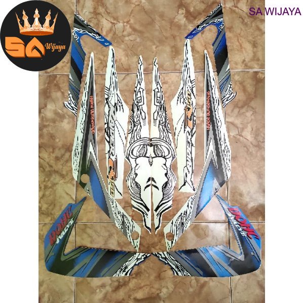 STRIPING LIST BODY MOTOR SUZUKI RAIDER R 150 2011 THAILAND MURAH