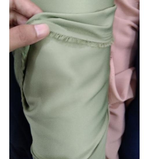 kain kebaya bahan satin maxmara import kualitas premium ready meteran dan roll ready banyak warna • 