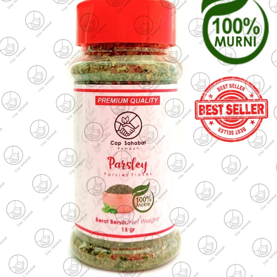 

Promo tajir--Cap Sahabat - Parsley Kering Botol Premium / Dried Parsley Leaves
