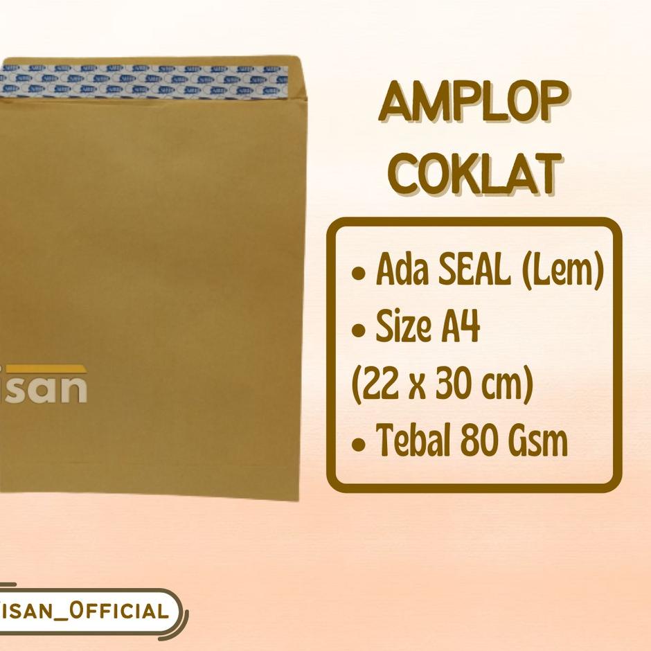 

Update Merakyat 50 Pcs Amplop Coklat Polos A4 Seal Lem