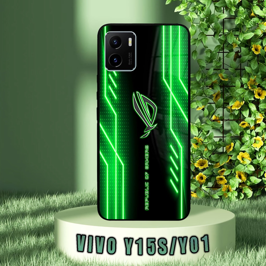 (SV14) Case Kilau Vivo Y15S/Y01 | Y15S | Y01 | Casing Hp Vivo | Pelindung Smartphone | Motif Rog Neo