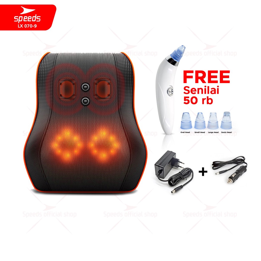 SPEEDS Alat Pijat Kaki Elektrik Bantal Pijat Kaki Alat Kesehatan Portable Foot Massager 070-16--9 BANTAL PIJAT
