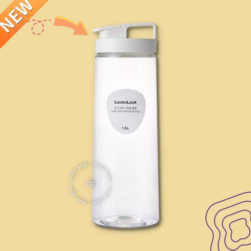 Lock &amp; Lock Easy Grip Water Bottle 1.5 Liter | Botol Minum 1,5 LITER | Botol Infused Water | Botol murah