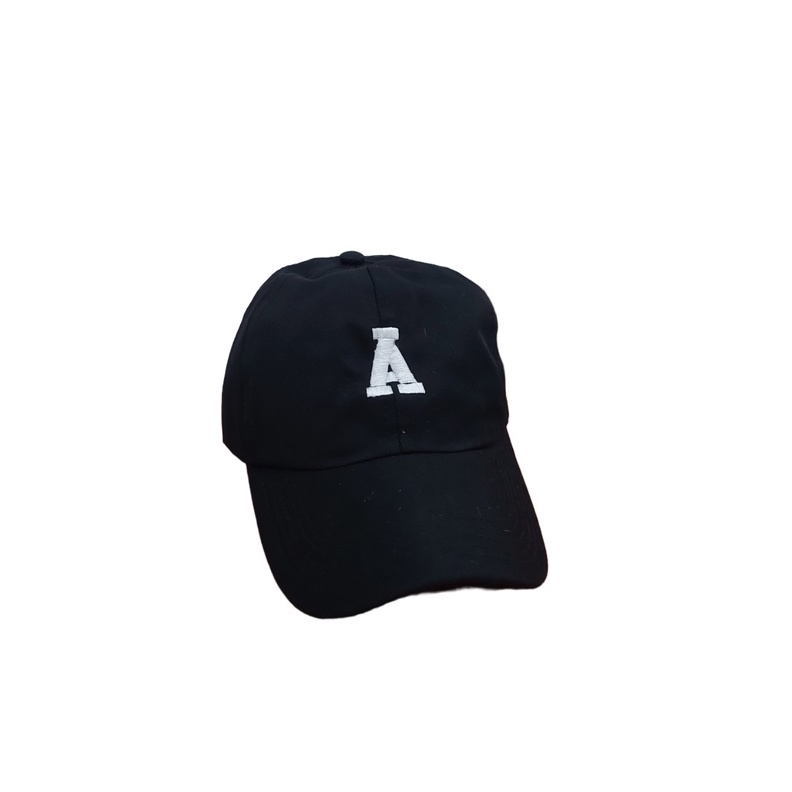 Topi Huruf / Topi Alphabet Bordir Timbul Laki Perempuan Remaja Dewasa Ring Besi Kualitas Premium