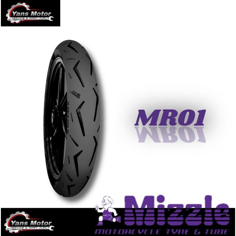 MIZZLE MR-01 90/80-17 BAN LUAR TUBLESS RING 17 RACING SOFT COMPOUND BAN BALAP MIZZLE MR01