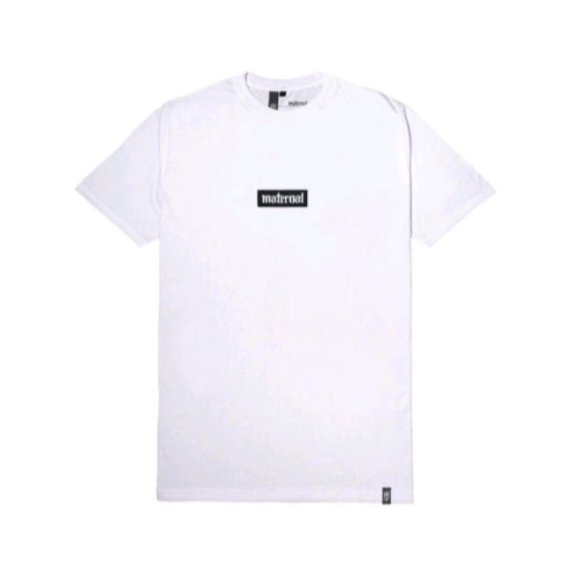 KAOS MATERNAL DISASTER PUTIH BOX HITAM - T-SHIRT MATERNAL PUTIH - KAOS DISTRO BAJU PRIA DAN WANITA -