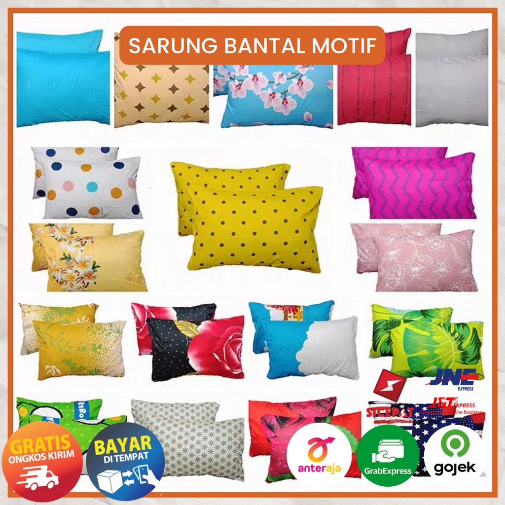 Sarung Bantal Lady Rose isi 2 pcs Motif Random Termurah