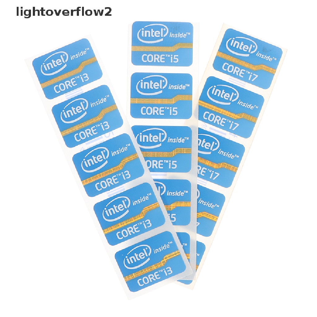 (lightoverflow2) Stiker Logo Ultrabook Untuk Laptop Intel Core i3 i5 i7