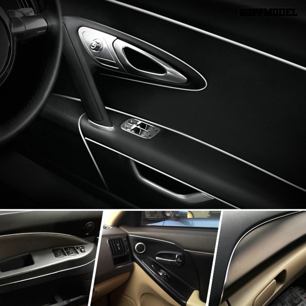 Sm - Stiker Strip Warna Krom Panjang 5m Untuk Dekorasi Interior Mobil