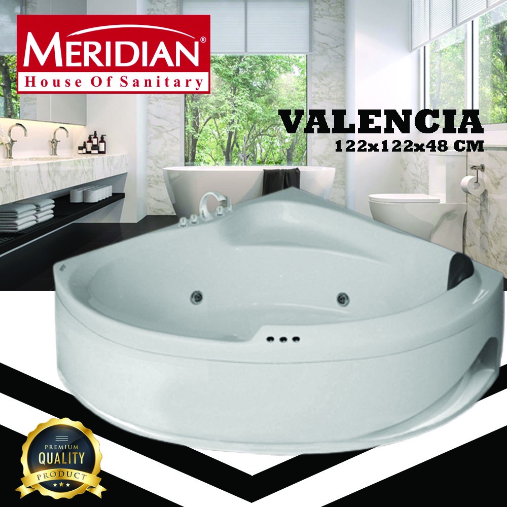 Bathtub Sudut Marble MERIDIAN Valencia