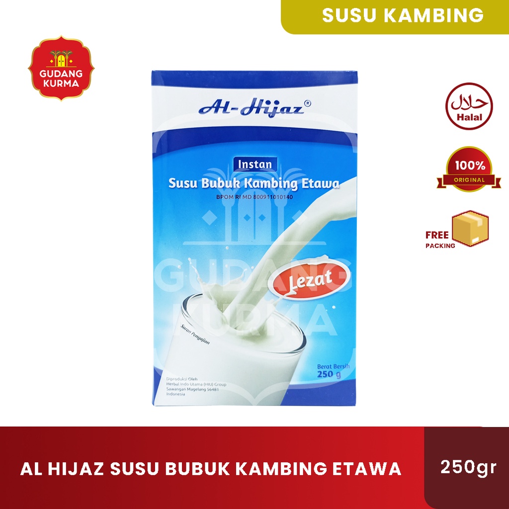 

Susu Kambing Etawa Al Hijaz 250gr Susu Bubuk Anak & Dewasa Original