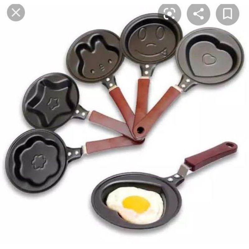 TEFLON MINI KARAKTER/FRYING PAN TELUR DADAR/MATA  SAPI