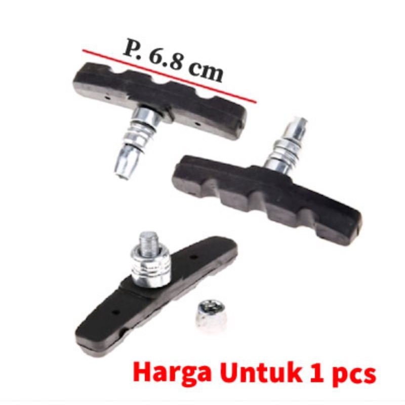 Karet rem V brake sepeda Kampas rem V brake brake shoe