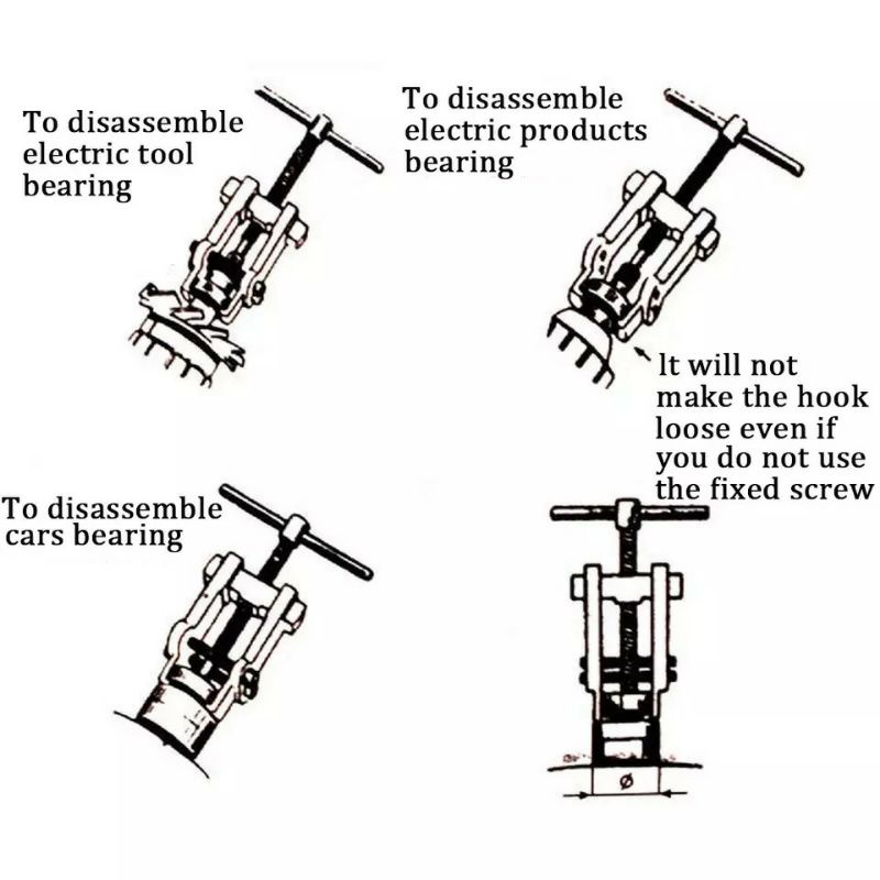 Treker Bearing AB 2 / Armature Bearing / Treaker Bearing Puller 40x80mm AB2 Alat Pelepas Bearing