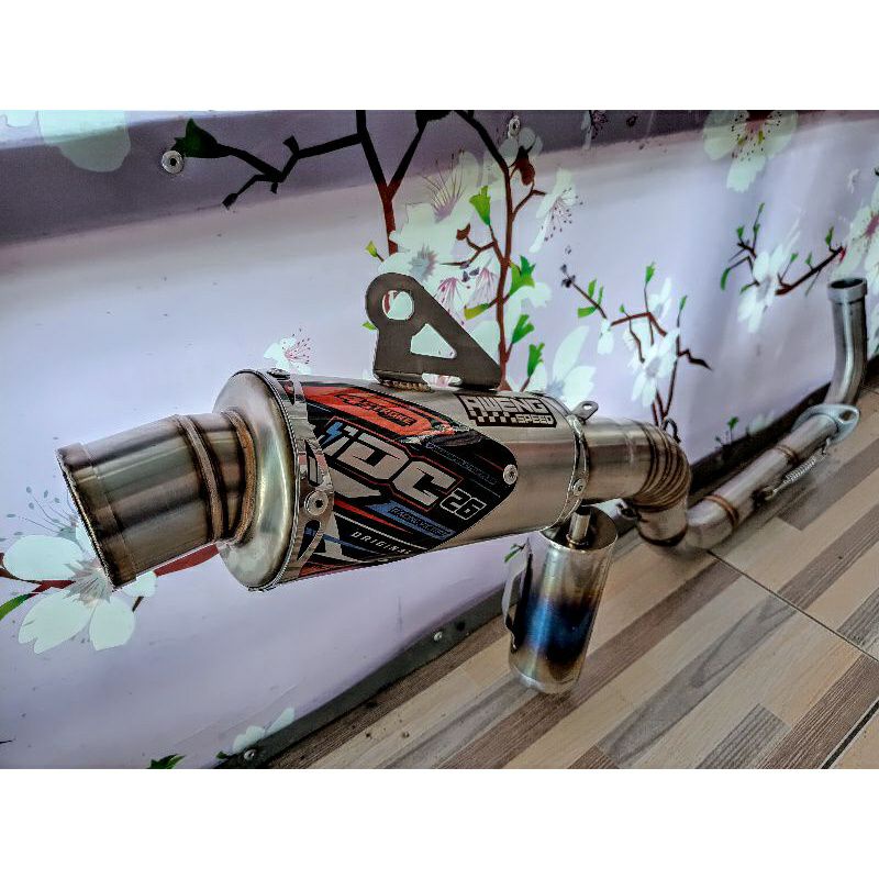 knalpot matic drag trail GTX Scoopy Mio sporty J M3 beat vario aerox 130cc 200cc original IDC 26 rac