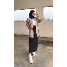 ROK SPAN BODYCON By Alma Rok Pencil Fashion Casual Terbaru | Size S M L XL XXL