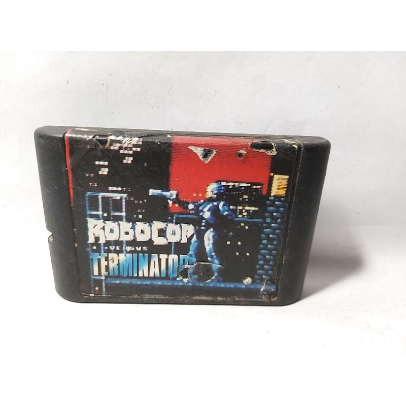 Kaset Video Tape Games Cartridge Sega Robocop Robo Cop Vs Versus Terminator Arnold Schwarzenegger Ga