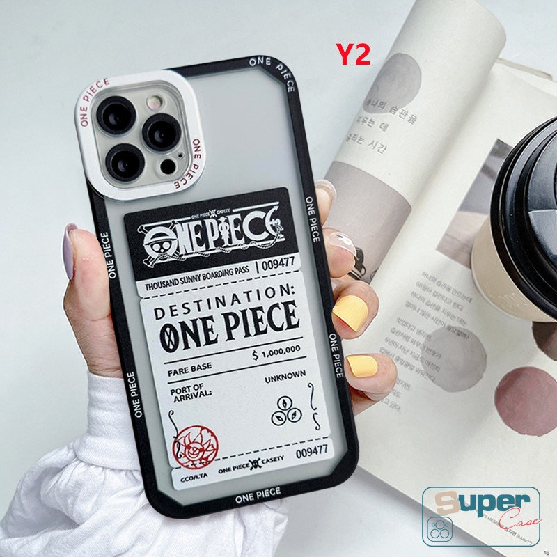 Untuk Samsung A13 A32 A53 A14 A04E A04 S A51 A73 A12 A50 A03 A50s A30s A22 A23 A72 A03s M23 A52 A02 A21s A20 A52s A11 A10 A02s A10s A10s A33 Kartun Lucu One Piece Ticket Soft Case