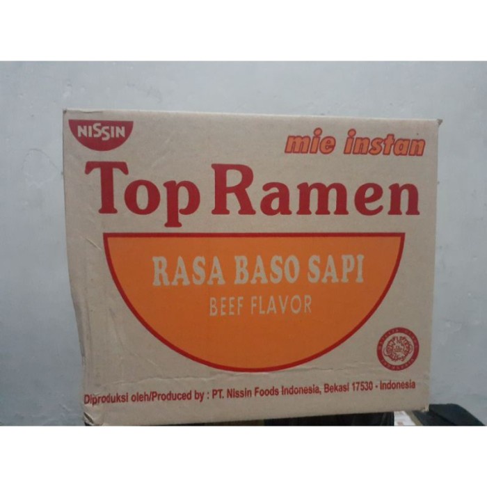 

SALE Mie Top Ramen Rasa Baso Sapi 1 Dus