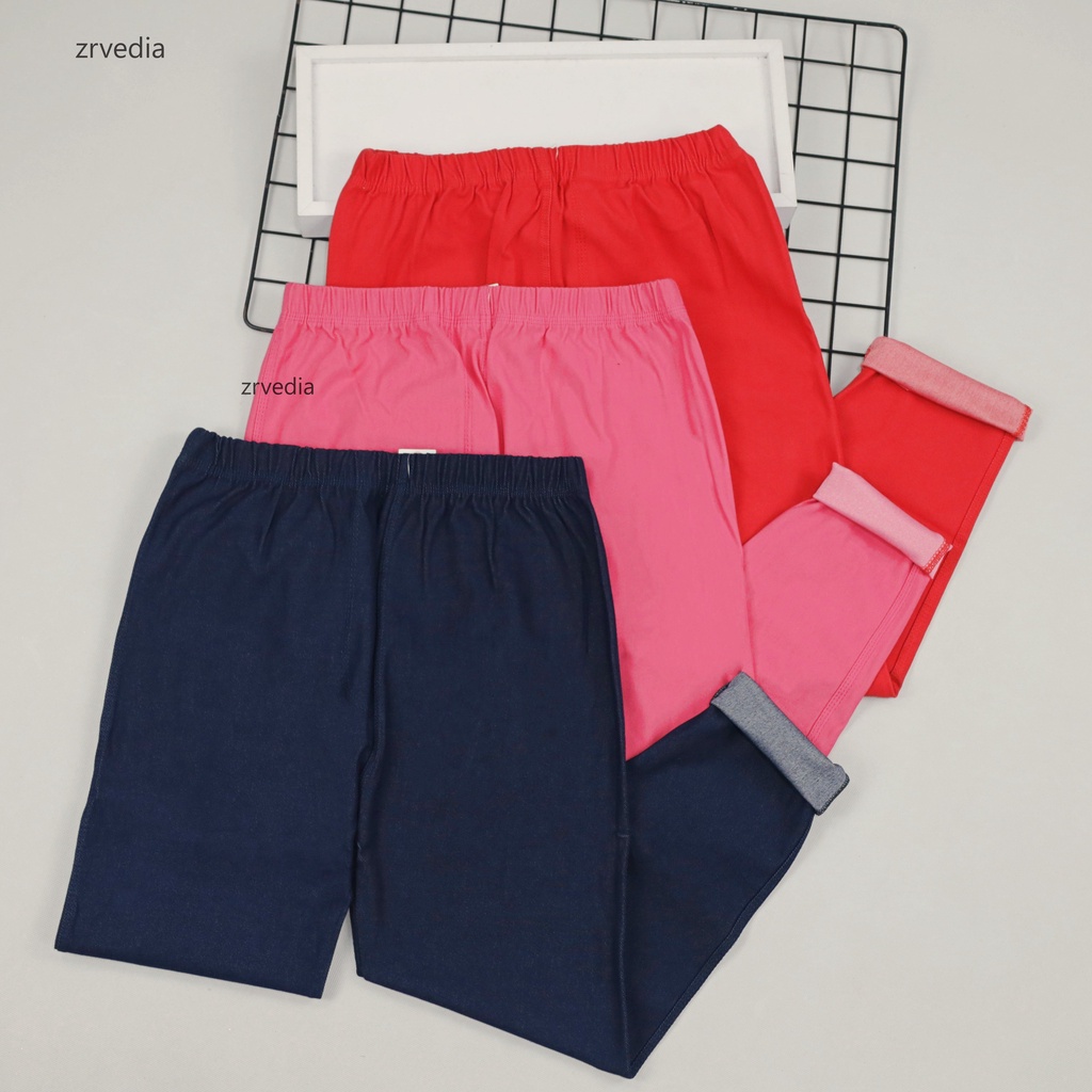 Legging Jeans uk Normal Tanpa Kantong / fit to L kecil Celana Panjang Polos Dewasa Jeans Tebal Ketat