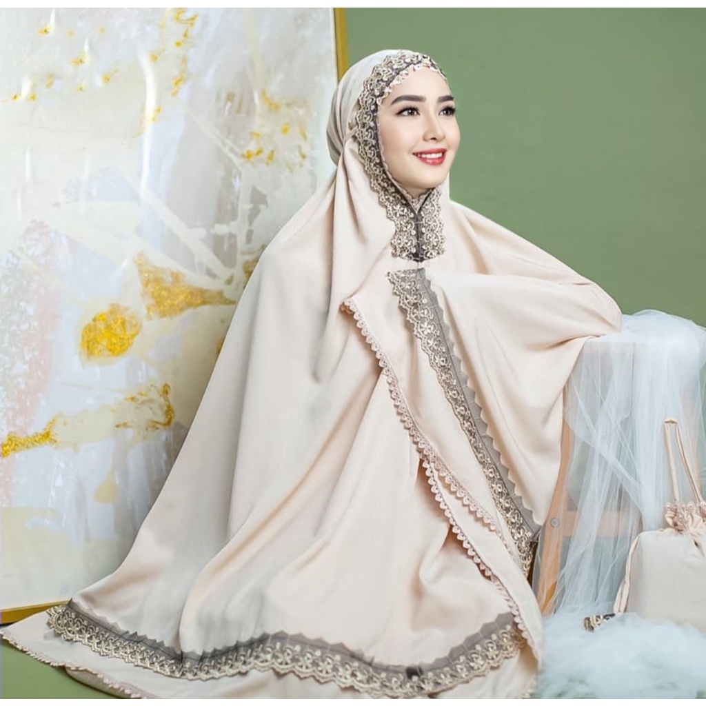 Mukena Dewasa Terbaru MAHIRA Renda Mewah Murah