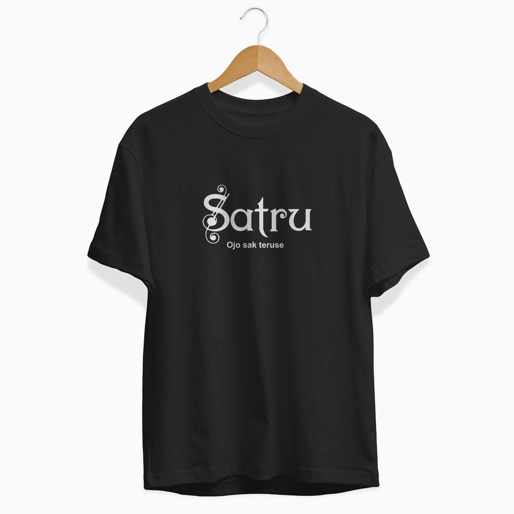 SATRU - KAOS KATA KATA JAWA - BAJU PRIA - ATASAN WANITA