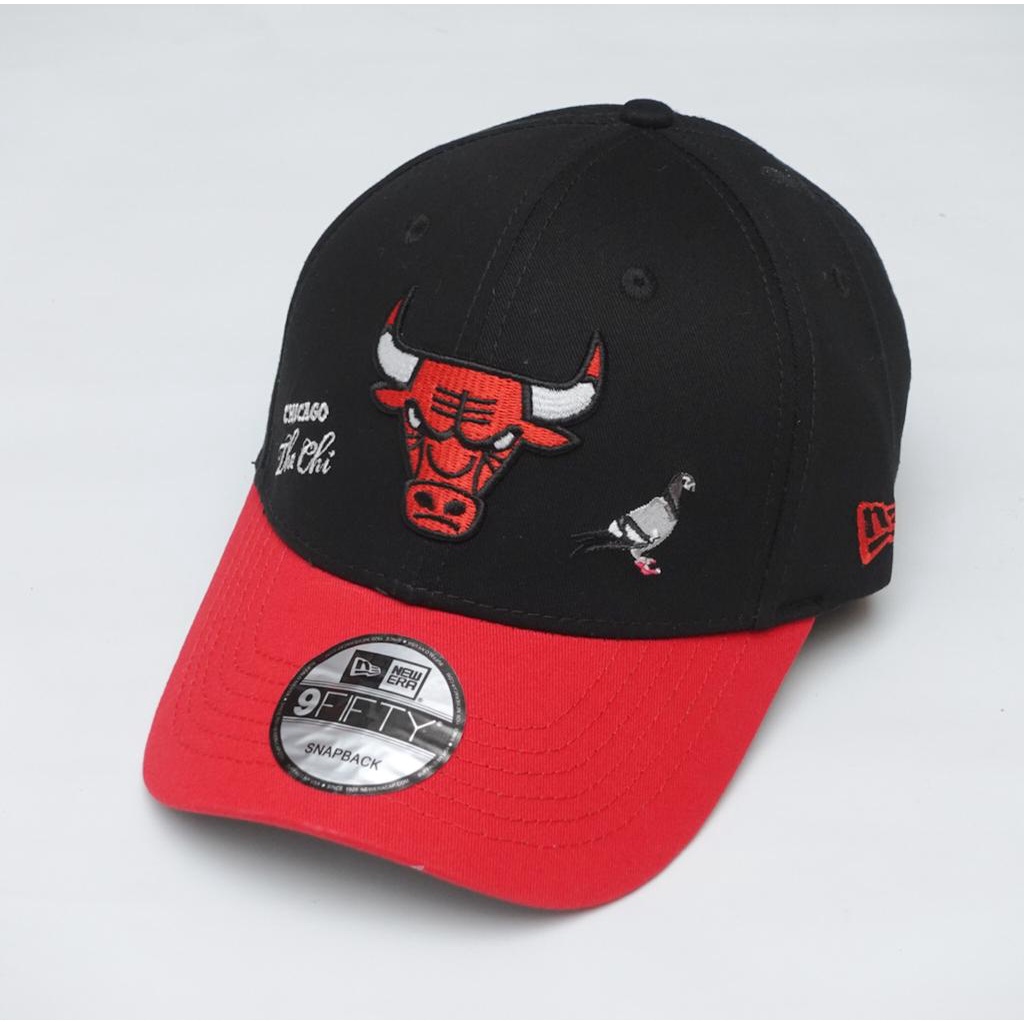 Topi Bulls Baseball Pria Topi NBA Import Mirror ORI