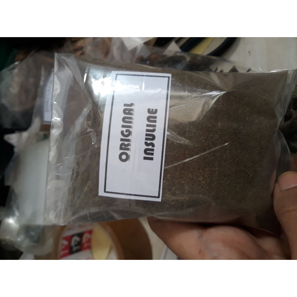 

daun isuline bubuk asli tanpa campuuran / serbuk daun insuline original tanpa campuran murni