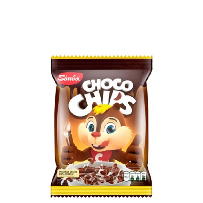 SIMBA SEREAL CHOCO CHIPS PILLOW 24gram Cereal coklat stroberi pillow