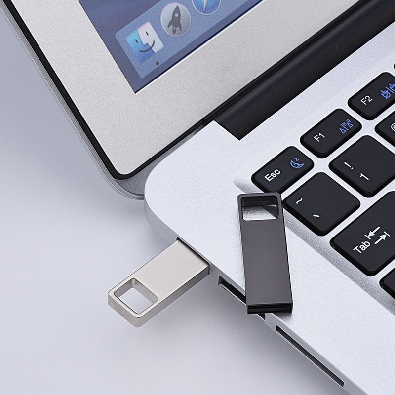 Flash Disk USB 2.0 Kapasitas 2TB 1TB Bahan Metal Anti Air
