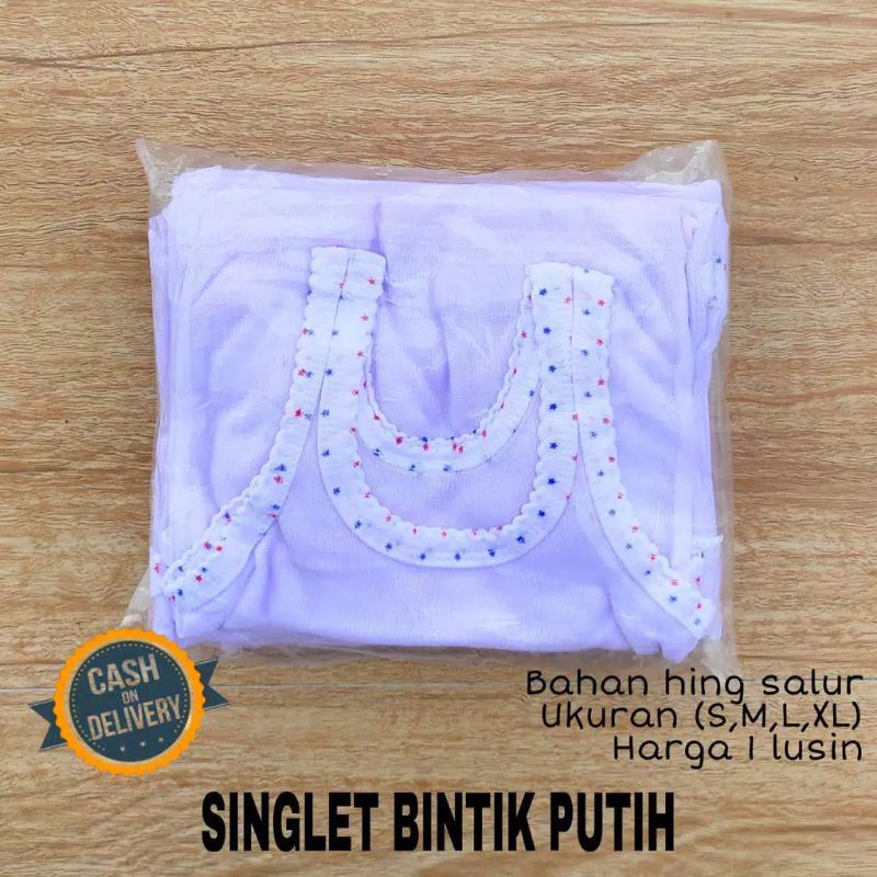 6 Pcs Singlet Bayi /  Anak Murah , Kaos dalam Anak Lusinan , Singlet Anak Perempuan Laki laki