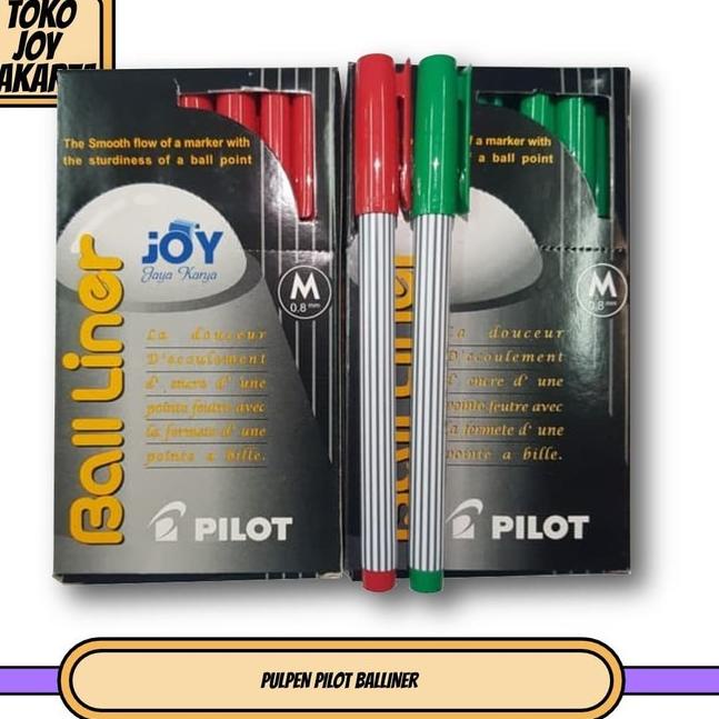 

stag542 PULPEN PILOT BALLINER / Merah / Hijau / Pena Barang Import