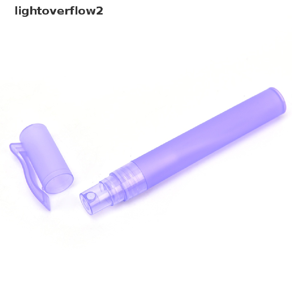 (lightoverflow2) 10pcs Botol Plastik Atomiser Portable Ukuran 10ML