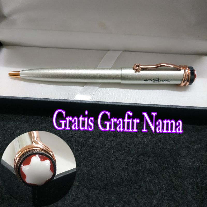 

pulpen ballpoint mewah Montblanc exclusive gratis Grafir nama
