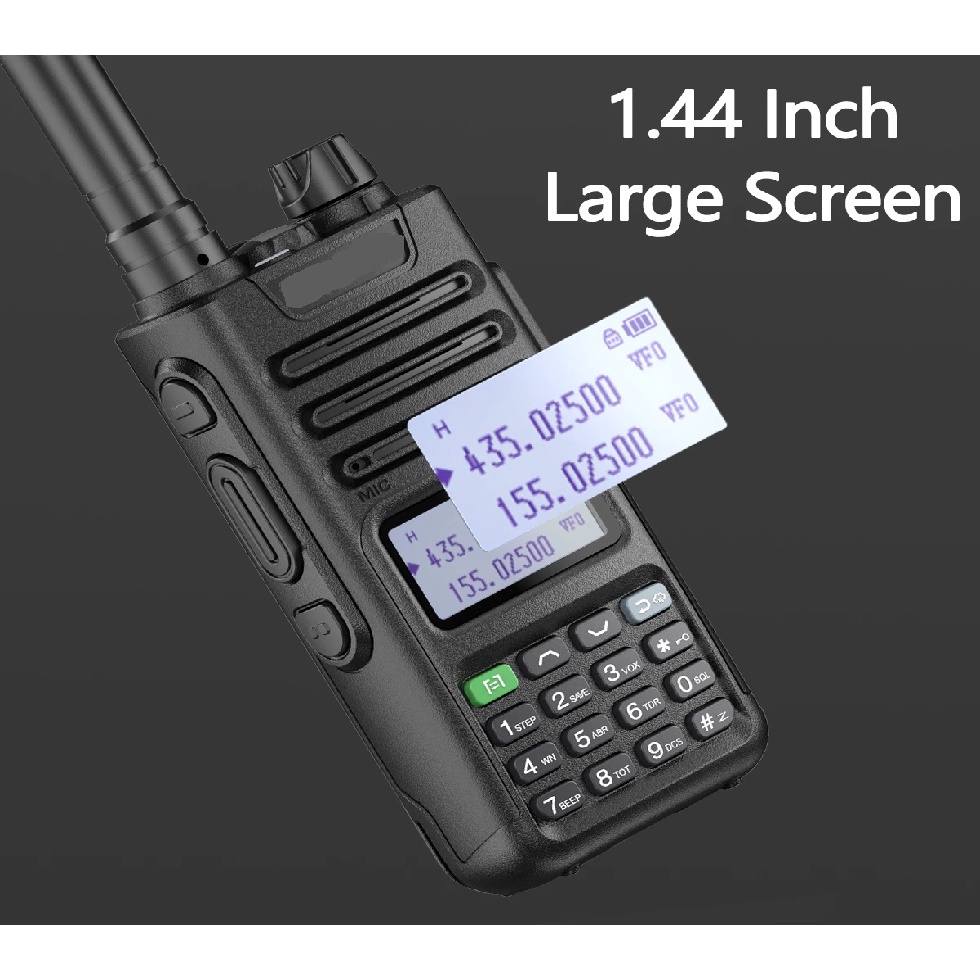 AKN88 - HT BF UV-13 PRO Walkie Talkie Dual Band 18W 10000mAh Screen 1.44 inch 999CH