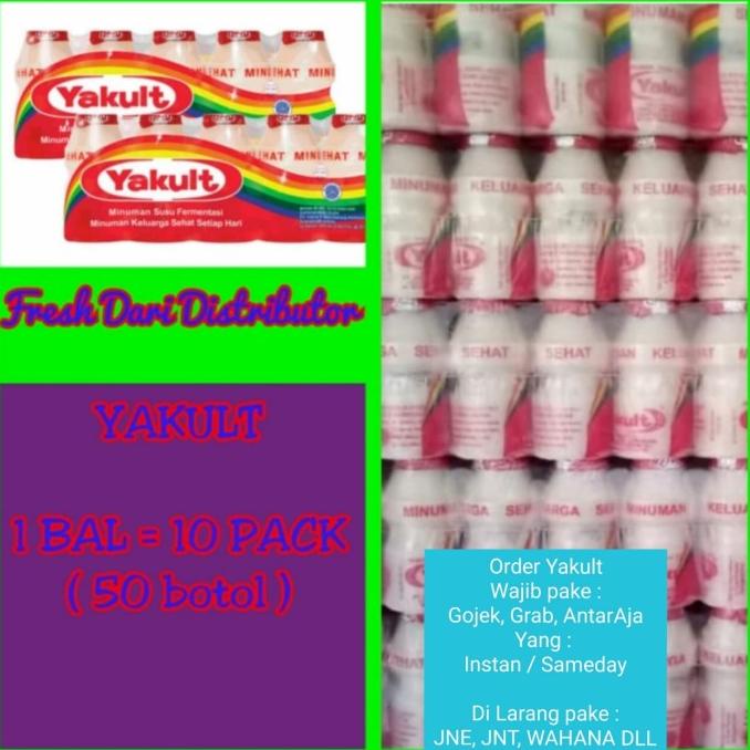 

[COD] YAKULT 1 BAL 50 BOTOL [COD]