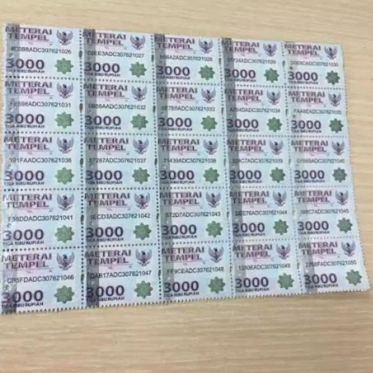 

tgta446 MATERAI Matrai 3000, 6000, 10000 / 3.000 /6.000 / 10.000 ORIGINAL ASLI materai LANGSUNG DARI POS ☾ 17