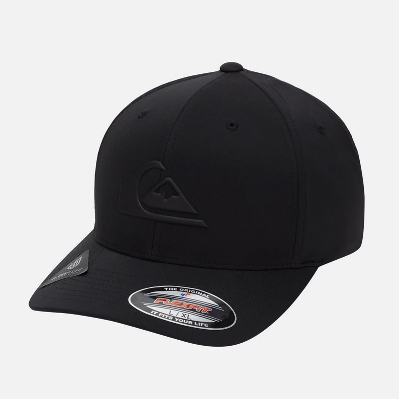 Topi QUIKSILVER Amped Up Flexfit Cap Amphibian True Black ORIGINAL