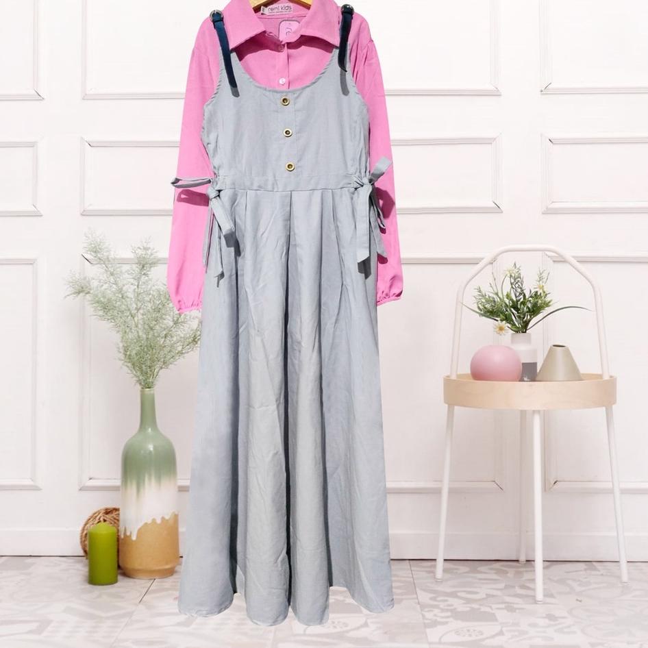 "DZA.22Oc22т" (6 - 14 TAHUN ) REMI KIDS- Baju Dress Rompi / Blazer fashion ANAK PEREMPUAN cewek tang