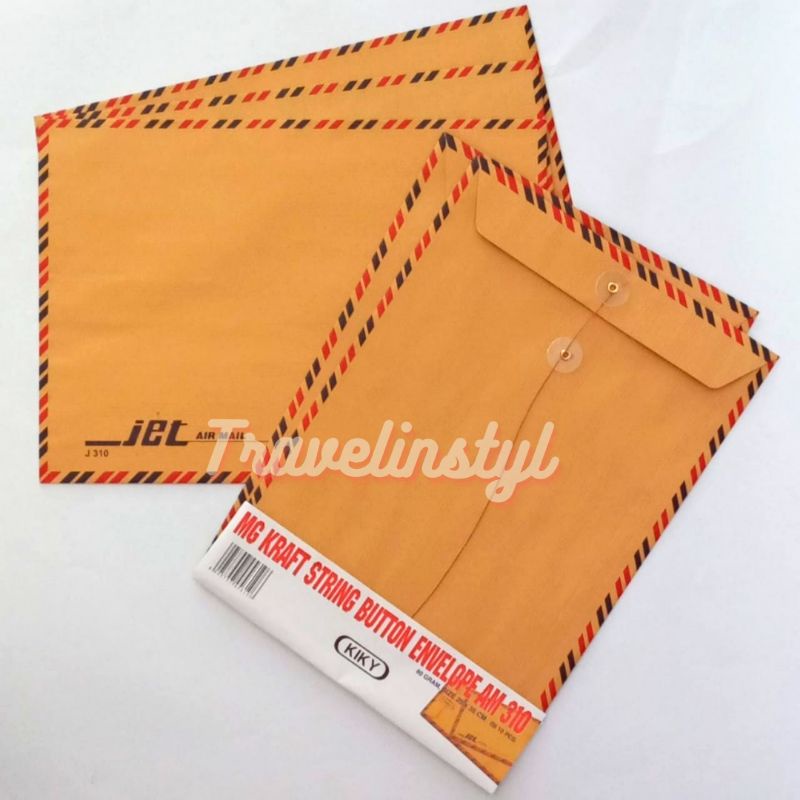 

Kiky Amplop Lamaran Kerja Map Tali Jet Air Mail 310 (10 pcs)