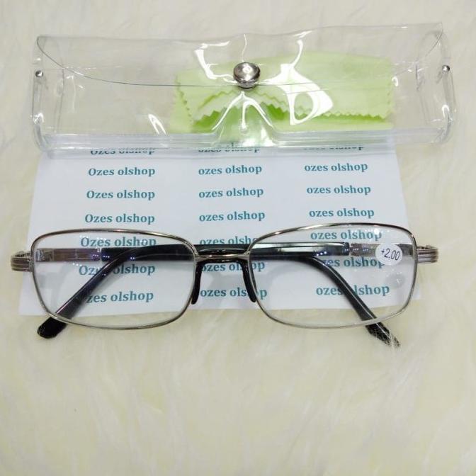 kacamata baca plus bahan lensa kaca asli untuk pria dan wanita