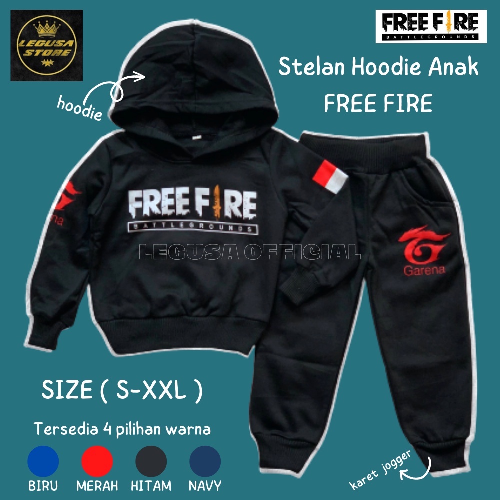 Setelan Sweater Hoodie Free Fire