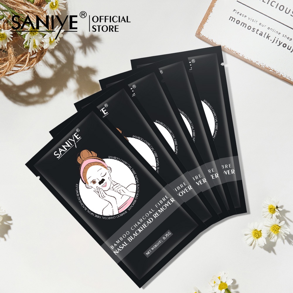 SANIYE Blackhead Mask Pembersih Komedo Black Mud Nose Jerawat  Deep Cleansing Blackhead Remove BH001