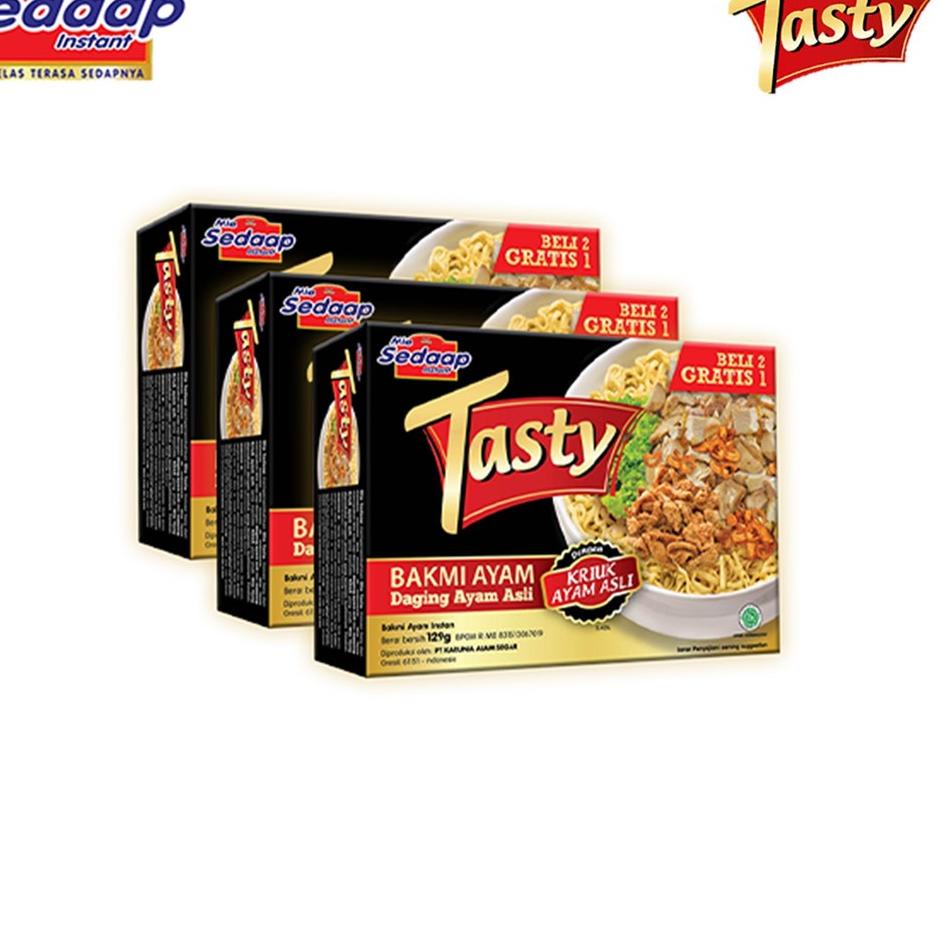 

Kualitas Terbaik--Sedaap Tasty Bakmi Ayam 129gr x3