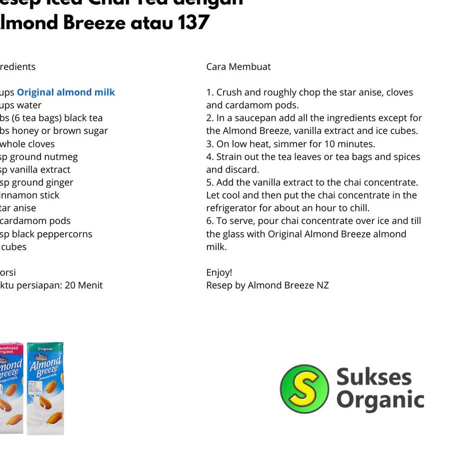 

GRATIS ONGKIR✅[946ml] Susu Almond Breeze All Varian | Blue Diamond | Original Vanilla Chocolate Latte Unsweetened|RA1