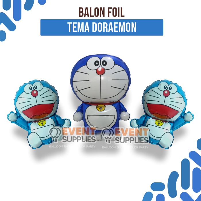 Balon Foil Karakter Doraemon Ulang Tahun Dekorasi Pesta Terlengkap