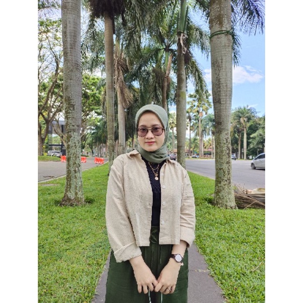 Aster Top | Kemeja Linen Crop Top