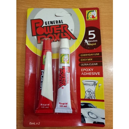 

LEM BESI CAMPUR EPOXY ADHESIVE | GENERAL POWER POXY | 5 MENIT KERING