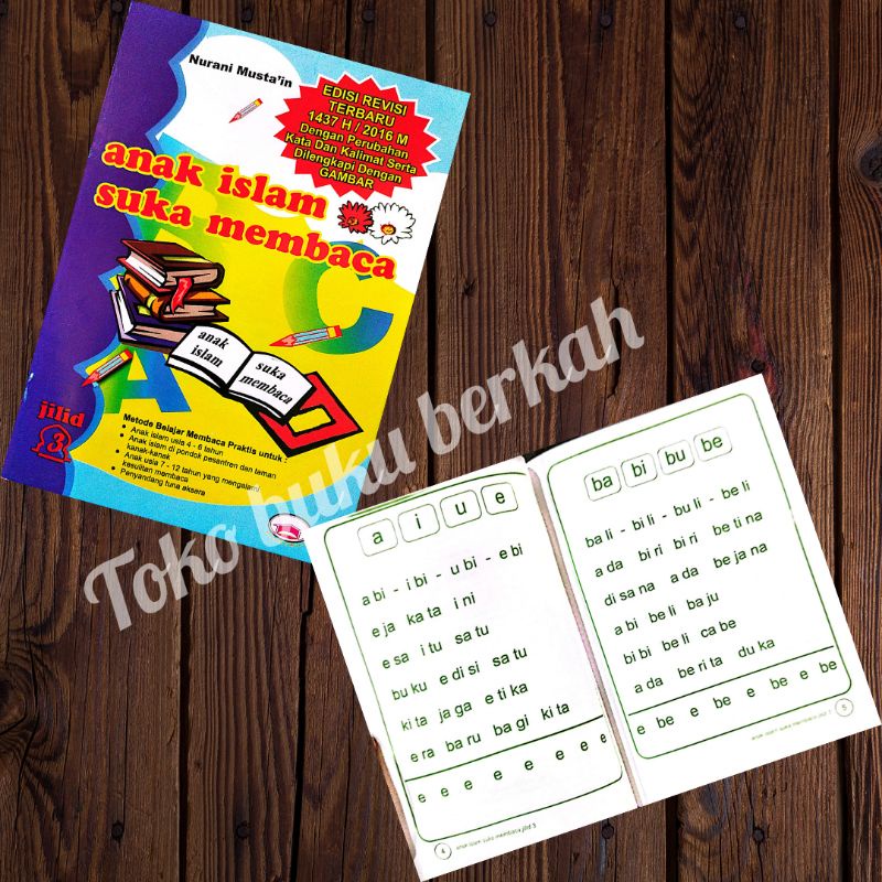 buku anak islam suka membaca paket 5 buku  jilid 1-5 (15x21cm)